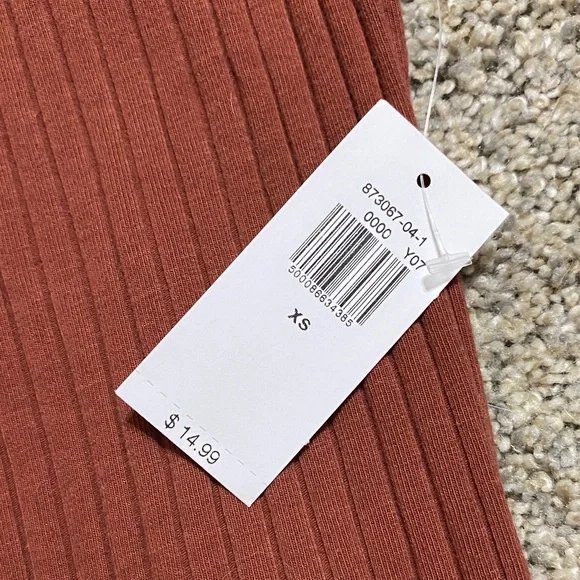 Old Navy Women's Ribbed Camisole - Terracotta - Picture 3 of 4